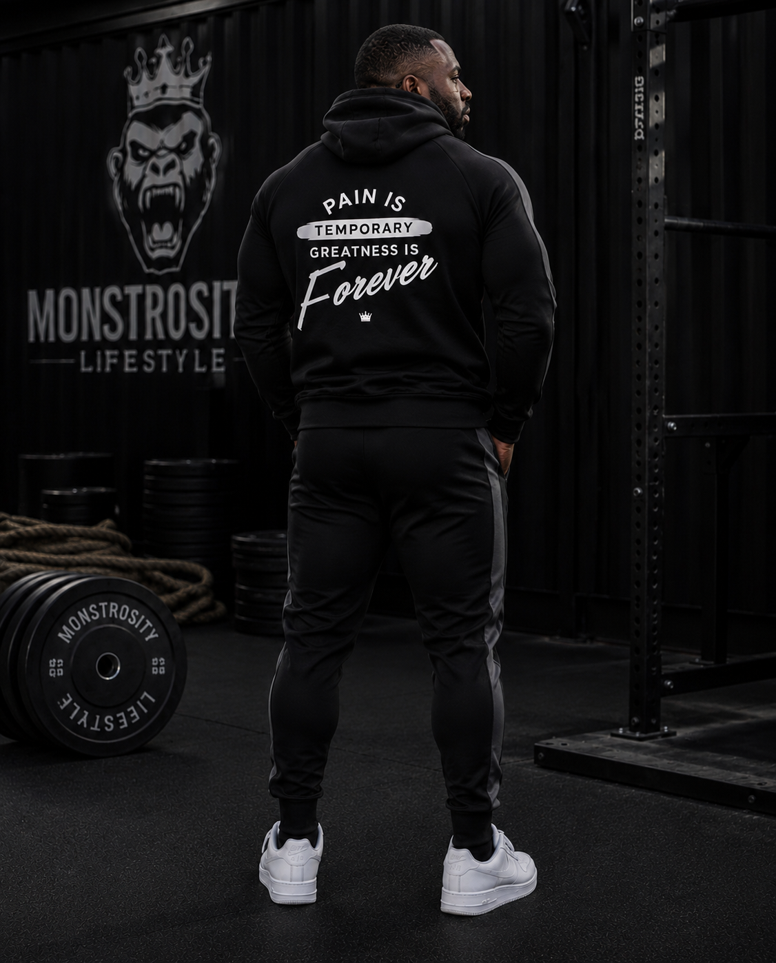 Monstrosity Tracksuit – Black/Dark Gray