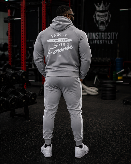 Monstrosity Tracksuit – Gray/White