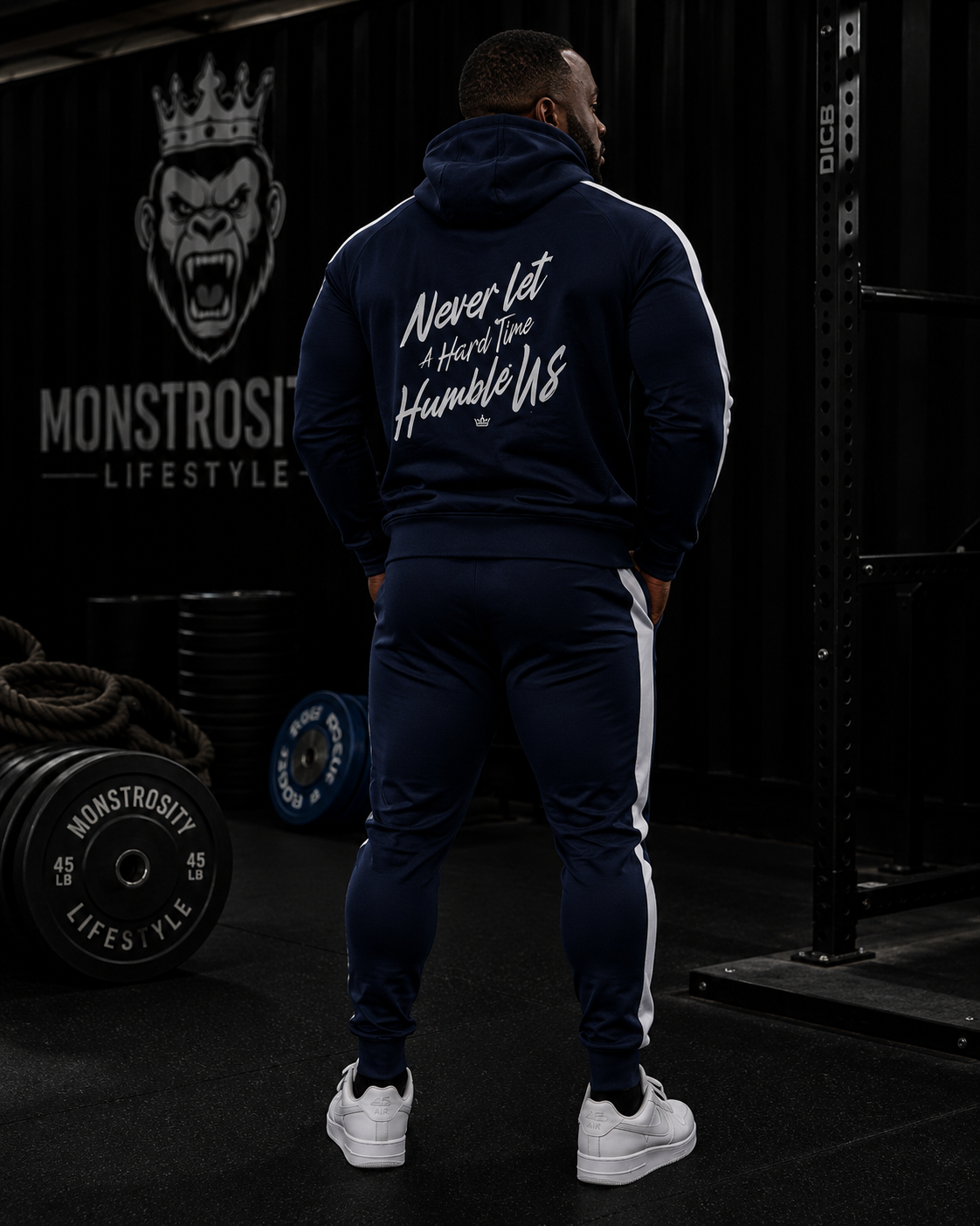 Monstrosity Tracksuit – Navy/White