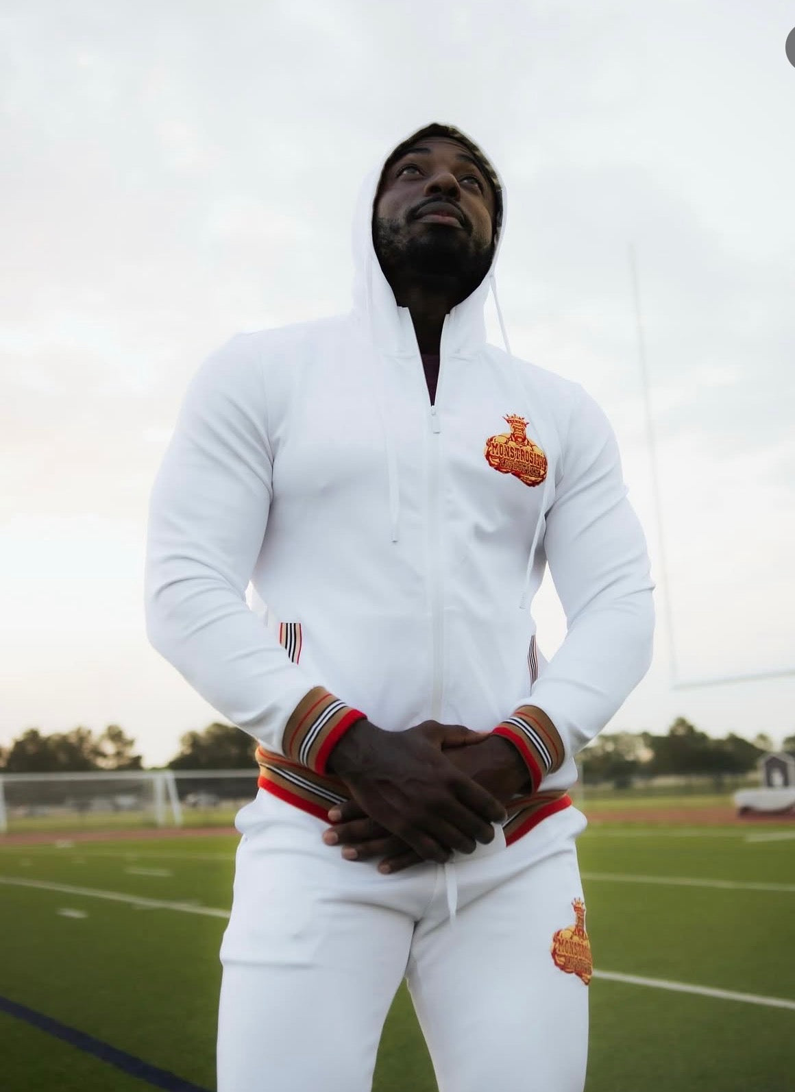 Monstrosity Tracksuit – White/Red/Gold